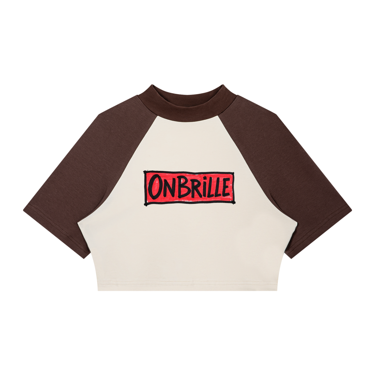 OnBrille Color Block Crop Tee