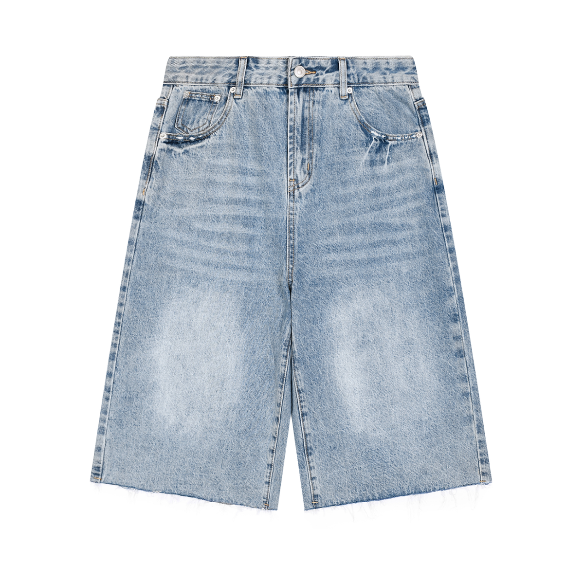 OnBrille Wide Leg Denim Shorts