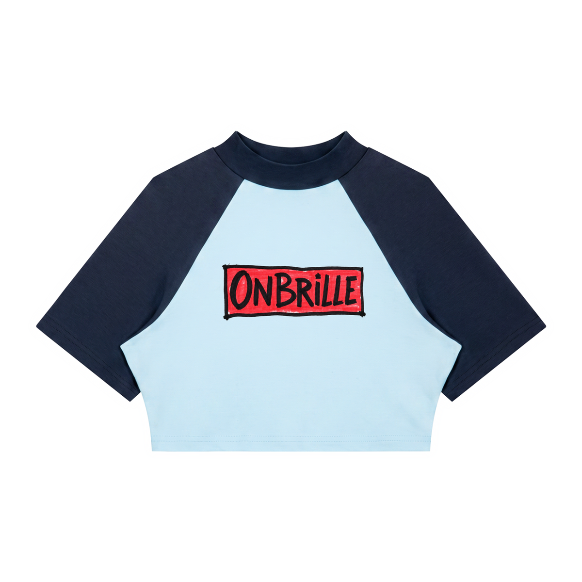 OnBrille Color Block Crop Tee