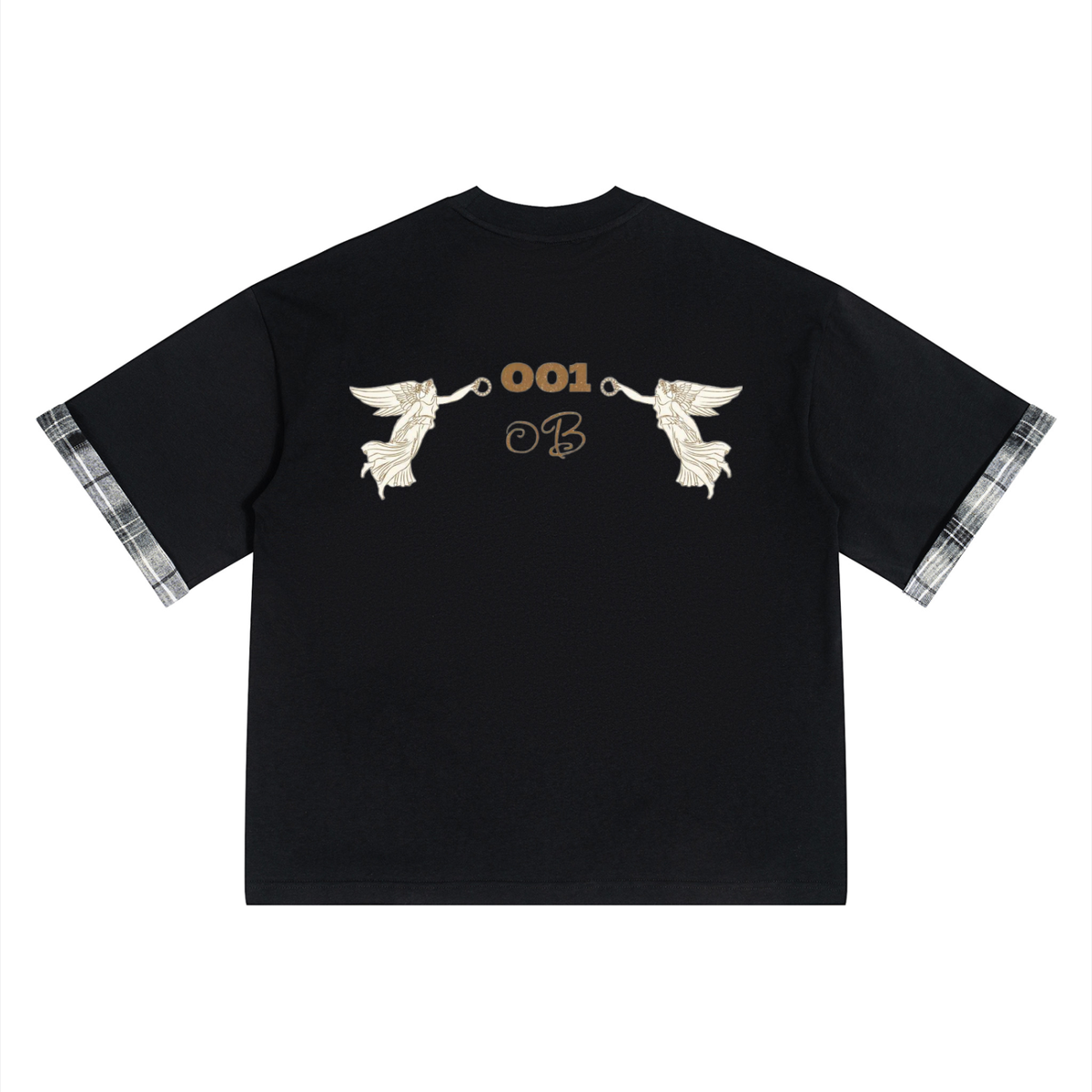 OnBrille Plaid Panel Tee — Drop 001